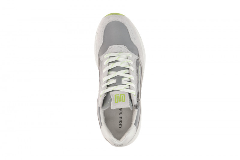 Waldläufer Pablo Sneakers Schuhe grau lime-grün H-Weite 985001