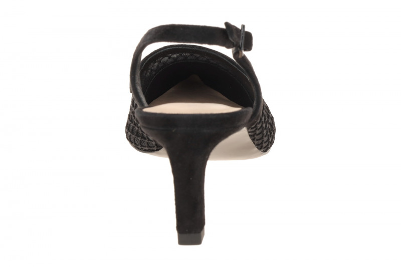 Peter Kaiser Sling Pumps schwarz Netz 79607