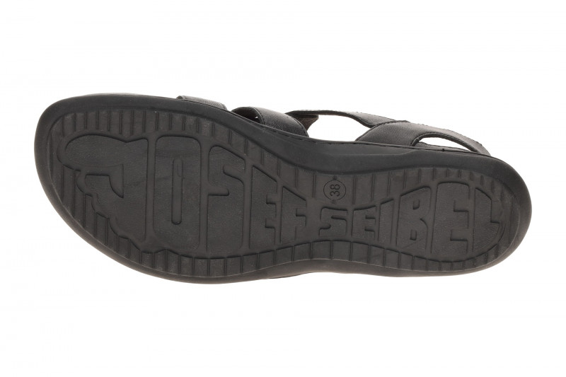 Josef Seibel Damen Sandale Caitlyn 01 schwarz Barfußschuhe