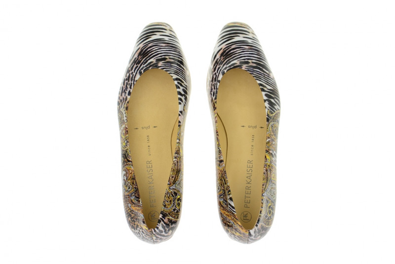 Peter Kaiser Najade Pumps schwarz weiß gold 23101/490