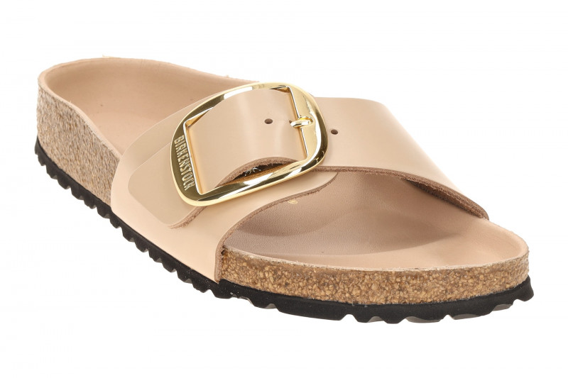 Birkenstock Madrid Big Buckle Pantolette rosa Lack SCHMAL 1031823