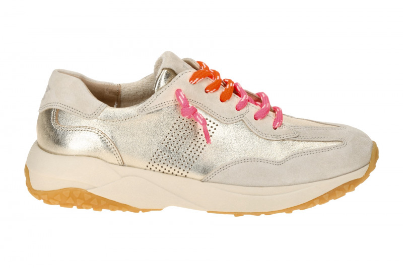 Paul Green Schuhe Sneakers grau beige metallic 5463