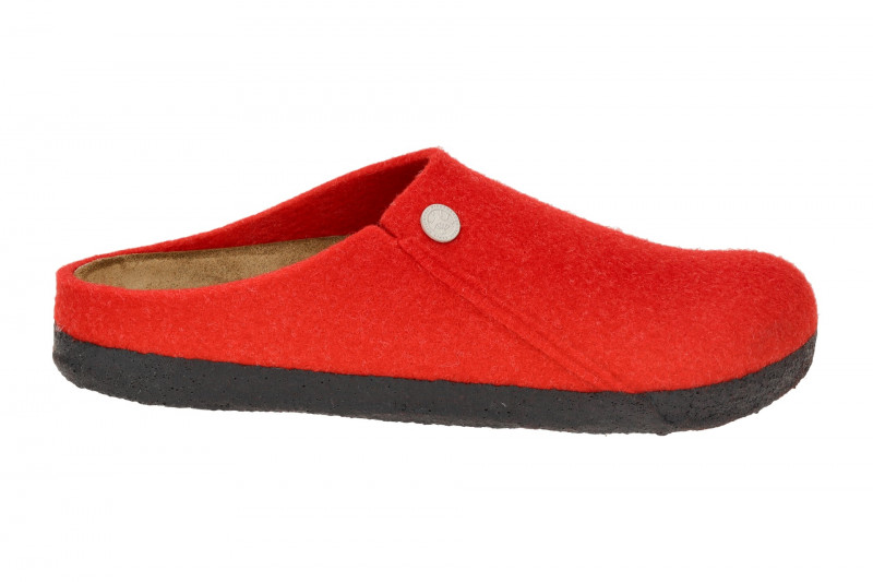Birkenstock Zermatt Rivet Split Clogs Pantoletten rot Normal-Weit 1025014
