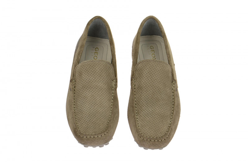 Geox Mokassin Snake Schuhe beige perforiert U7207G