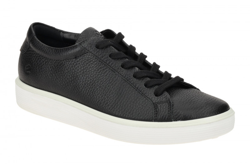 Ecco Soft 60 Schuhe Sneakers schwarz weiß Damen 219203