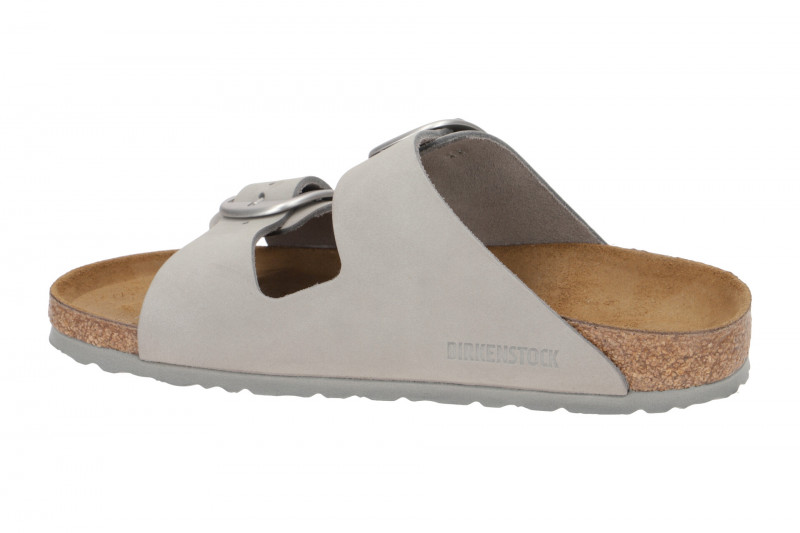 Birkenstock Arizona Big Buckle Pantolette grau Nubuk Schmal 1022154