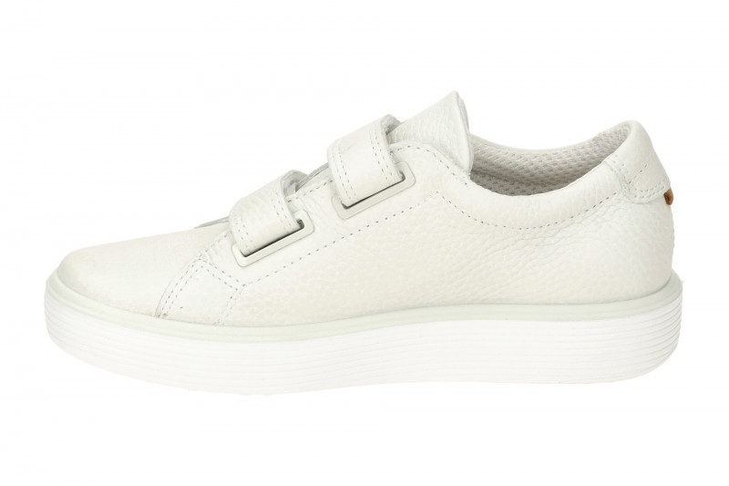 Ecco Soft 60 Kinder Schuhe Slipper weiß Klett 713812