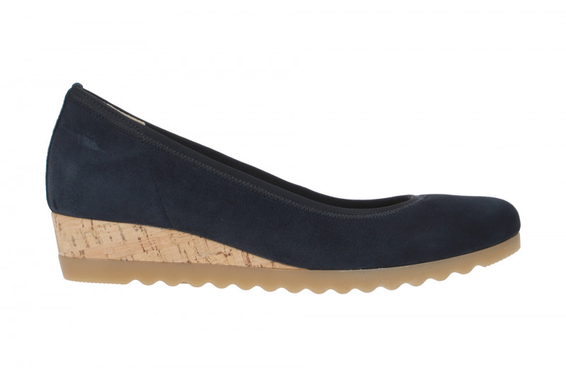 Gabor comfort Slipper blau Velour 82.641.46
