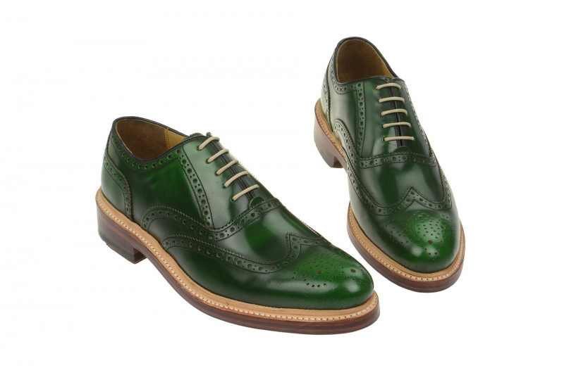 Gordon & Bros Levet Schuhe grün Rahmengenäht 2506-E
