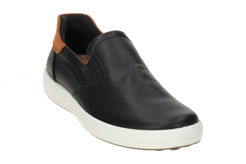 Ecco Soft 7 Slipper Schuhe schwarz braun Herren 470834