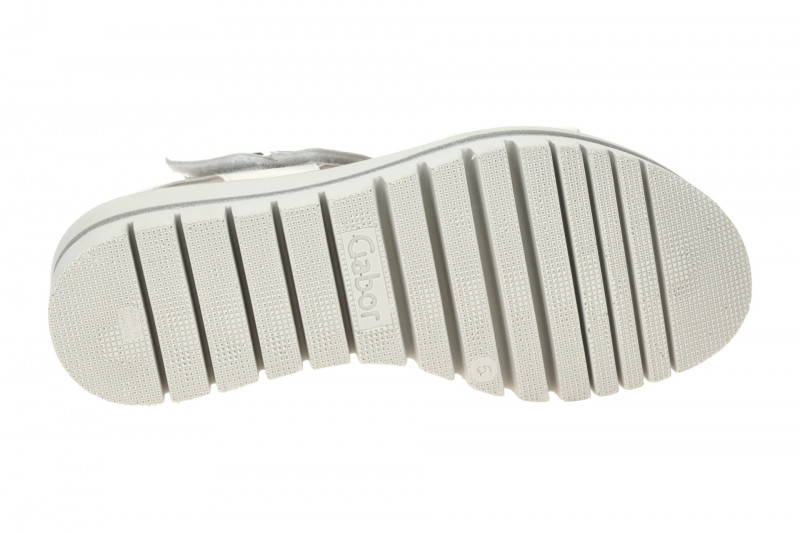 Gabor Plateau Sandalen weiß Klett Riemen 64.627.20