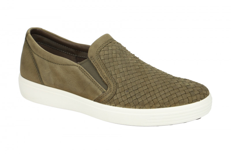 Ecco Soft 7 Schuhe Herren Slipper grün