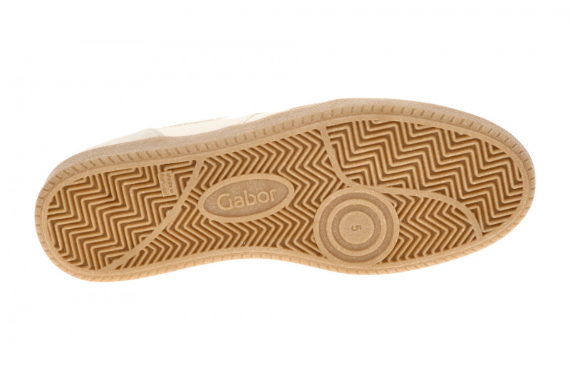 Gabor Schuhe Retro-Sneakers grau beige Fell 6011.01.011