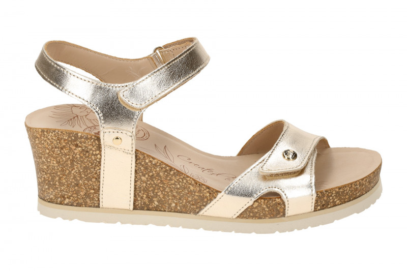 Panama Jack Julia Shine B3 Keil Sandale gold metallic