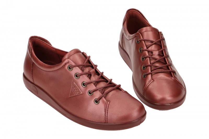 Ecco Soft 2 Schuhe rot metallic