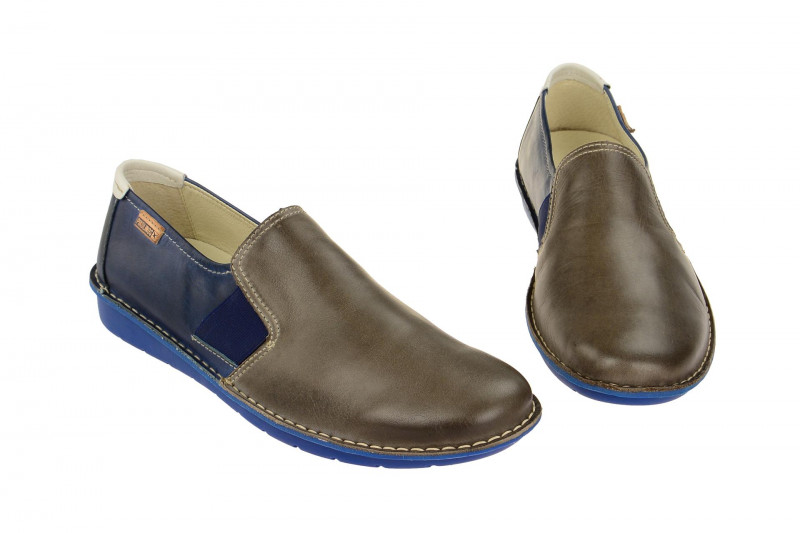 Pikolinos Slipper Santiago grau blau M7B-3079C1