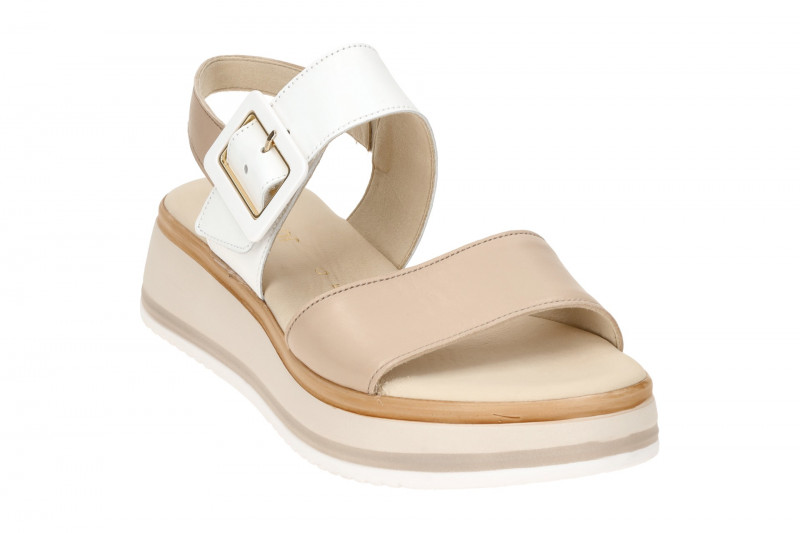 Gabor Plateau Sandale beige weiß 82.744.58