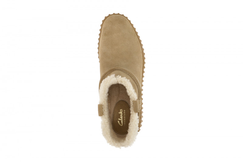 Clarks Torhill Warm Winter Schuhe beige Velour Stiefeletten 26327994