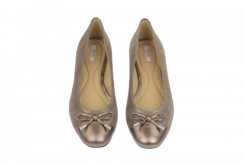 Geox Respira Lola A Slipper in grau metallic Ballerinas