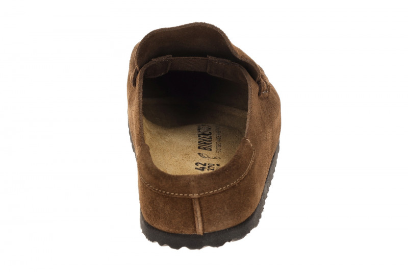 Birkenstock Naples Wrapped Mokassin Clog Pantolette braun Normal-Weit