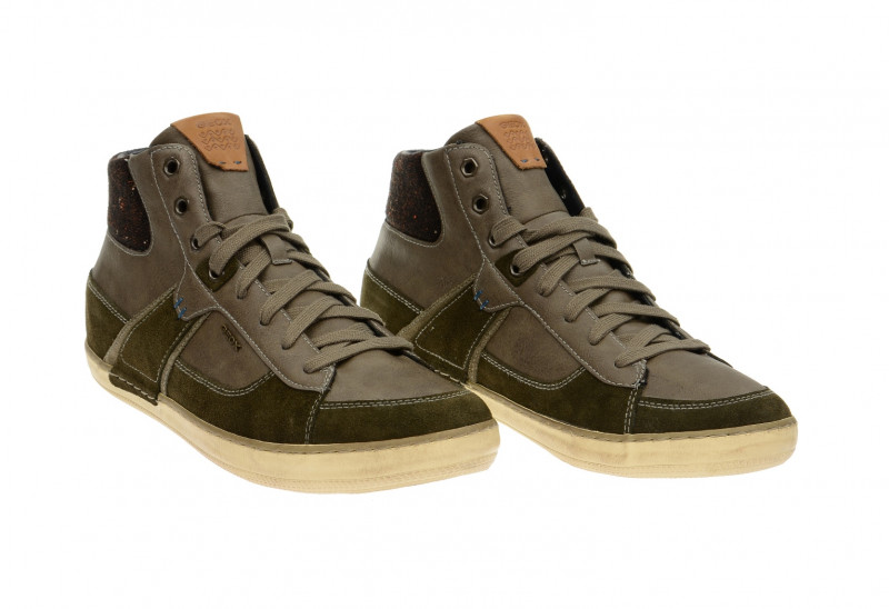 Geox Box Mid Sneaker grau grün Gr 44