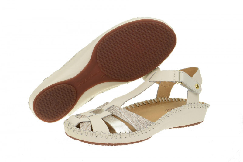 Pikolinos Vallarta Sandale weiß silber