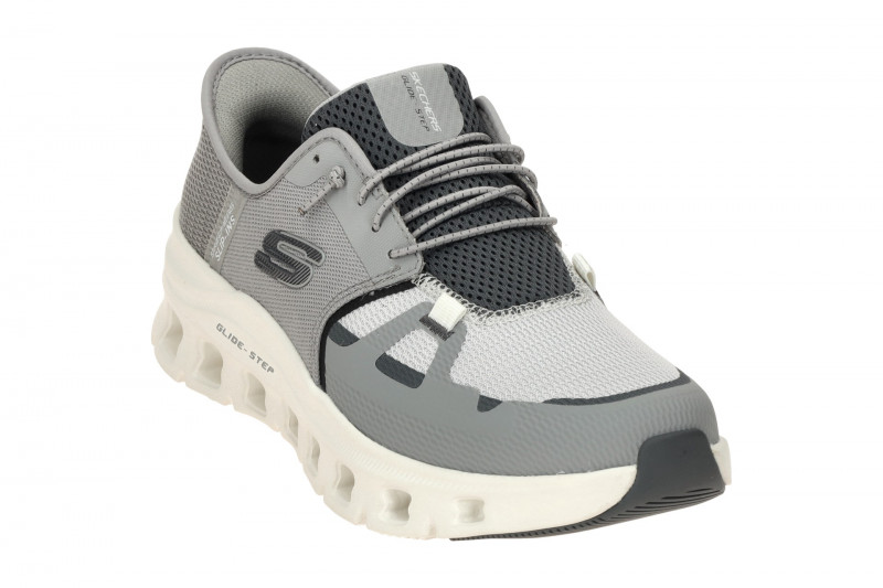 Skechers Glide Step Schuhe grau Herren SLIP-INS 232930