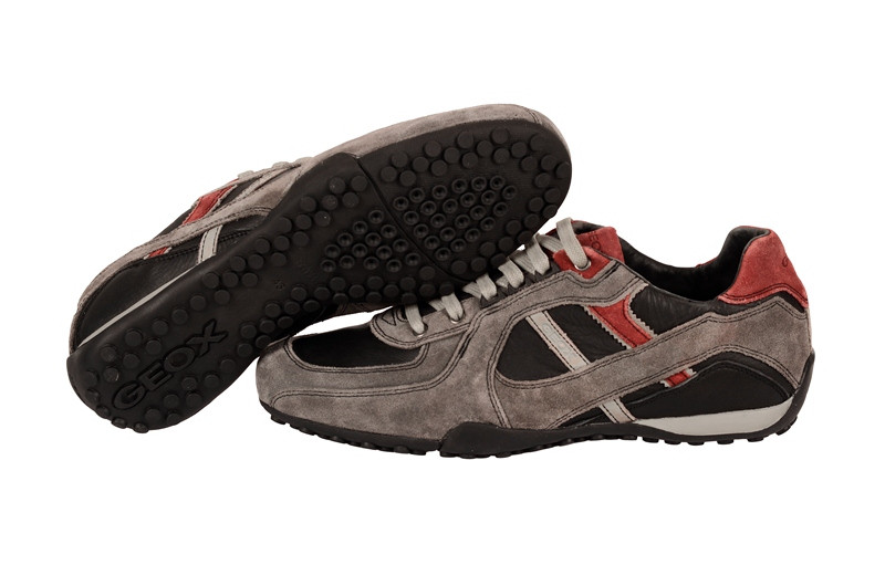 Geox Snake A Schuhe grau schwarz U2407A