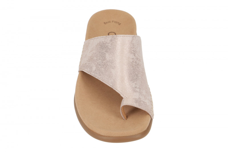 Gabor Zehentrenner Pantolette rosa metallic