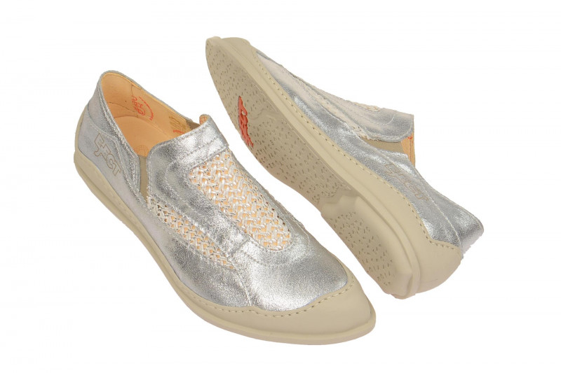 Eject Ciber Schuhe silber grau Slipper