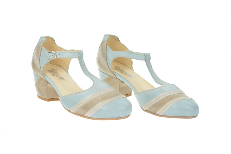 Tiggers Mara T-Steg Pumps blau TD141-Mara 5T