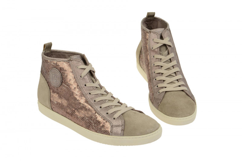 Paul Green Schuhe beige rose Paillette 4239