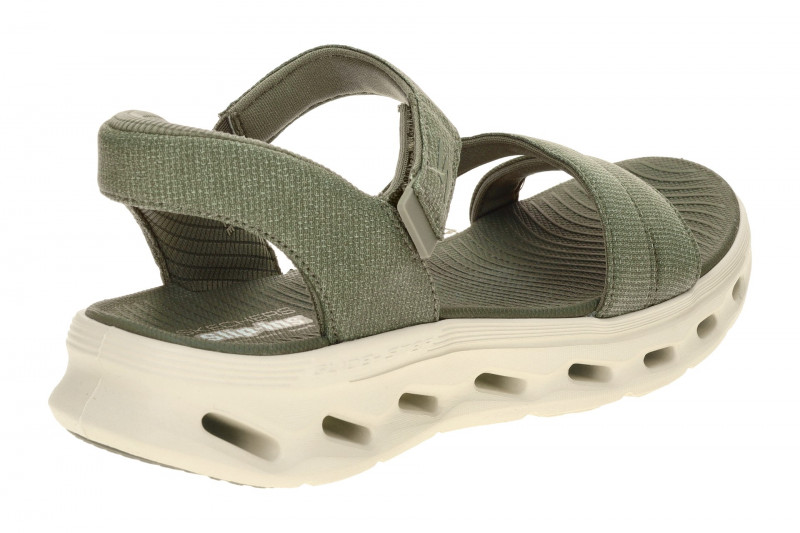 Skechers Sandalen Go Walk Gliede Step grün Slip-Ins 141269
