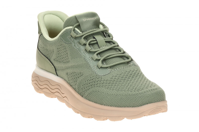 Geox Spherica Sneaker Schuhe grün olive Damen FASTin D657MD