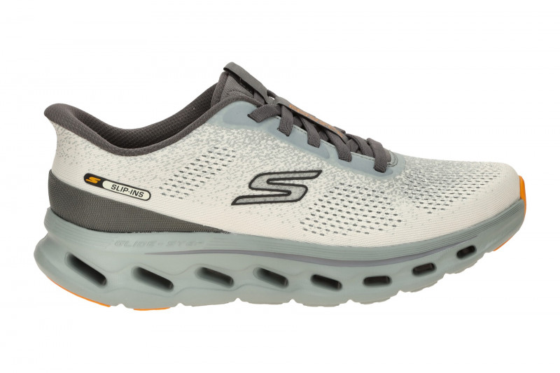 Skechers Go Walk Schuhe Slipper beige grün Slip Ins 217017