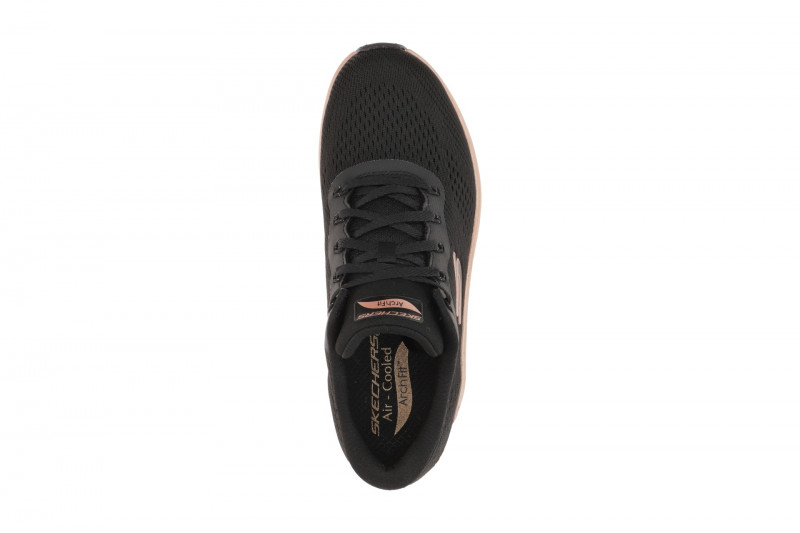 Skechers Flex Appeal Schuhe Sneaker schwarz rose gold 150067