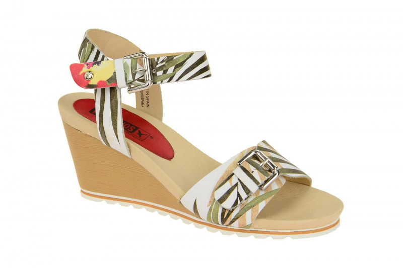 Pikolinos Bali Sandale weiß Blumen W7F-PR0593