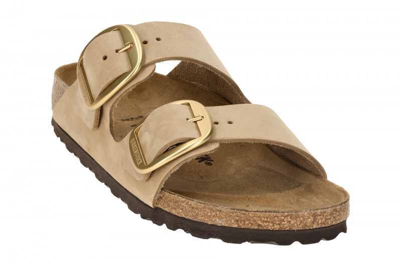 Birkenstock Arizona Big Buckle Pantolette beige sandcastle SCHMAL