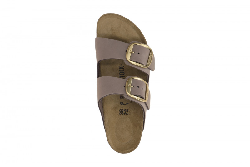 Birkenstock Arizona Big Buckle Pantolette lila Nubuck SCHMAL 1030528