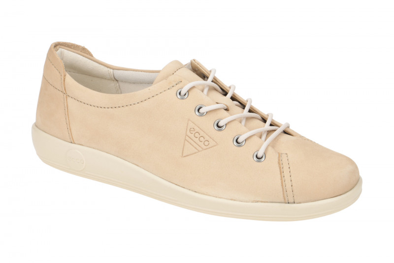 Ecco Soft 2 Schuhe beige powder Damen Schnürer