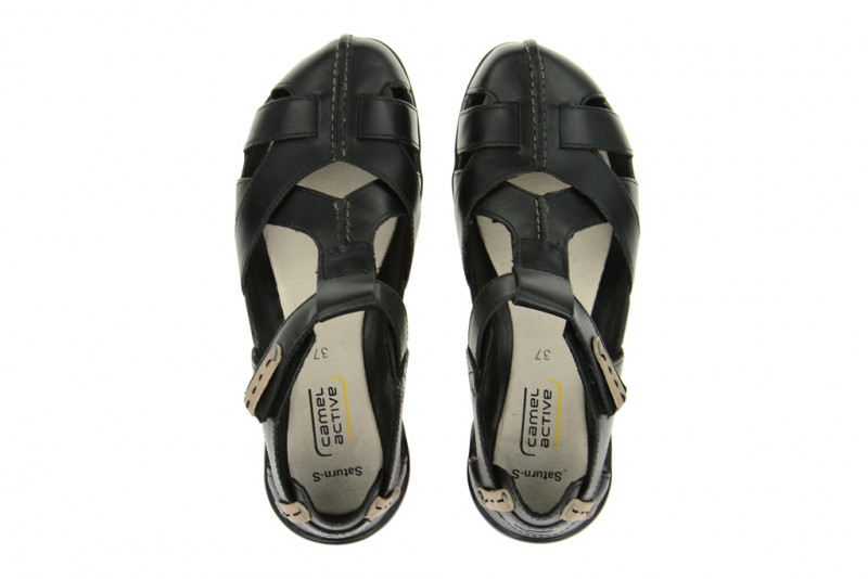 camel active Saturn-S Damen Sandale schwarz - 152.11.01