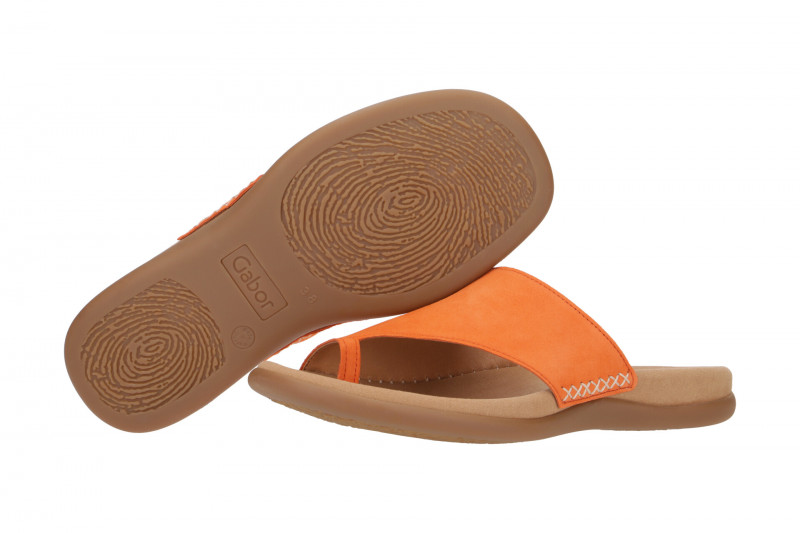 Gabor Zehentrenner Pantolette orange