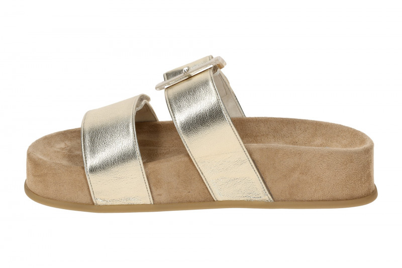 Paul Green Plateau Pantolette gold platino metallic 6157