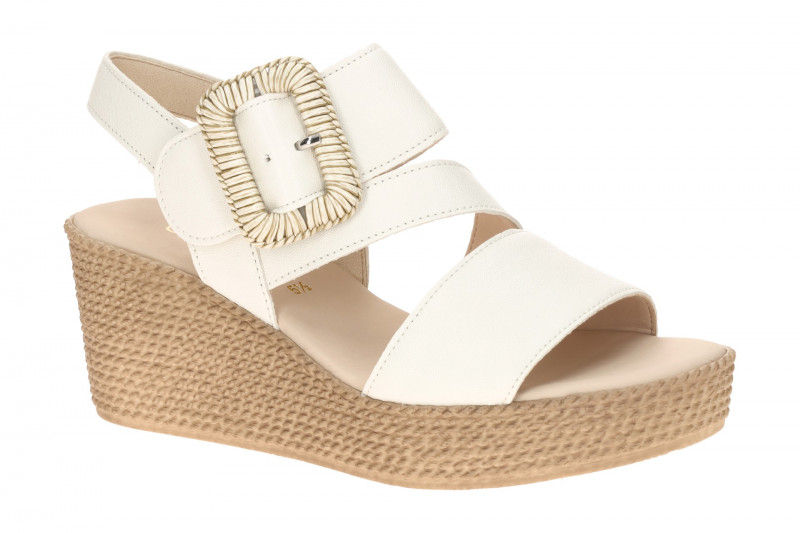 Gabor Wedges Keil Sandale weiß Nappa 84.771.20