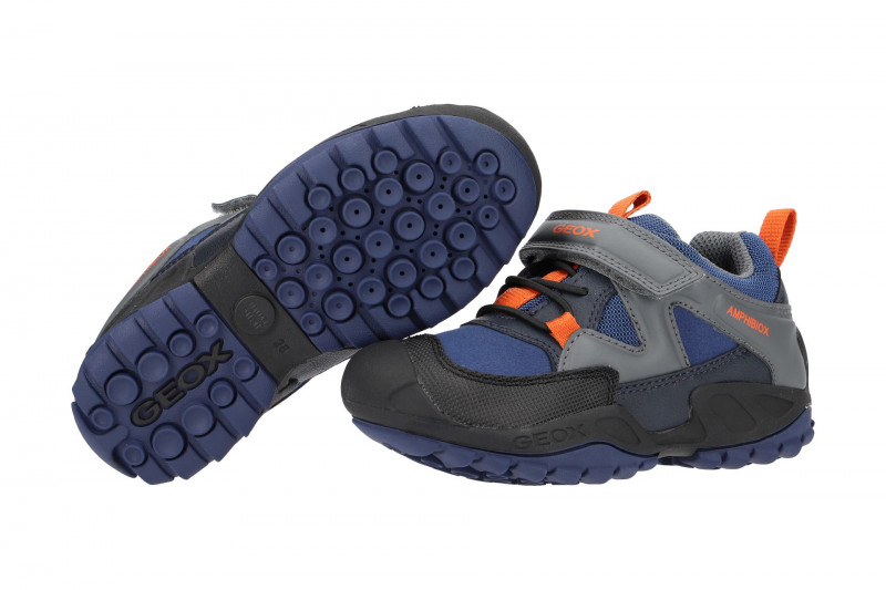 Geox Jungen Schuhe Savage ABX in blau grau Amphibiox