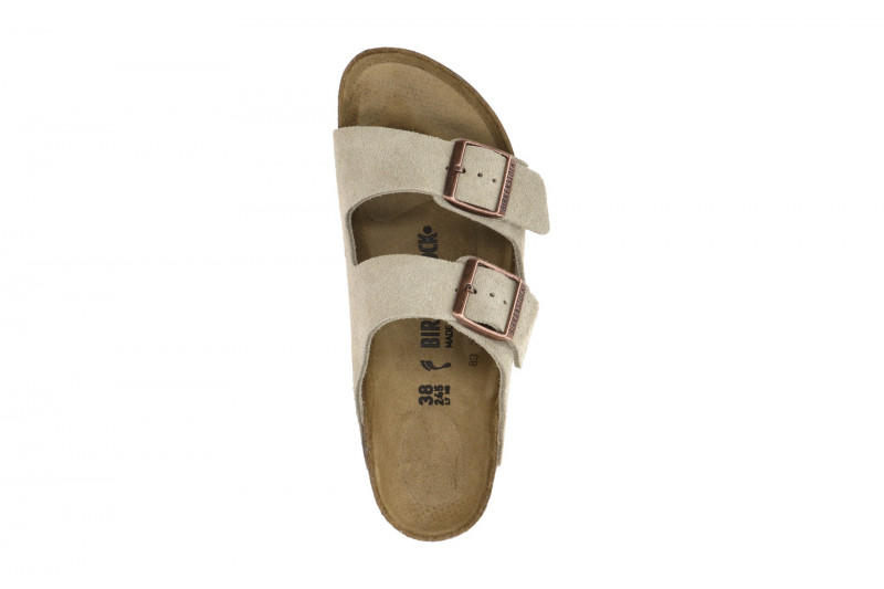 Birkenstock Arizona BS Pantolette taupe grau SCHMAL 51463