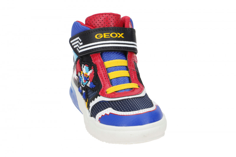 Geox Grayjay Kinder Schuhe blau rot Basketball J269YB