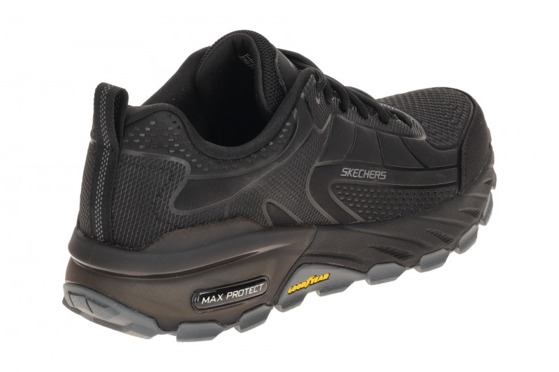 Skechers Max Protect Schuhe schwarz grau Herren Waterproof 237672