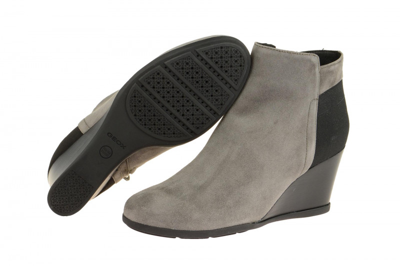 Geox Inspiration Wedge Keil Stiefel grau D745ZC 00021 C6004
