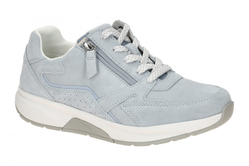 Gabor RollingSoft Schuhe blau sky Velour 86.878.26